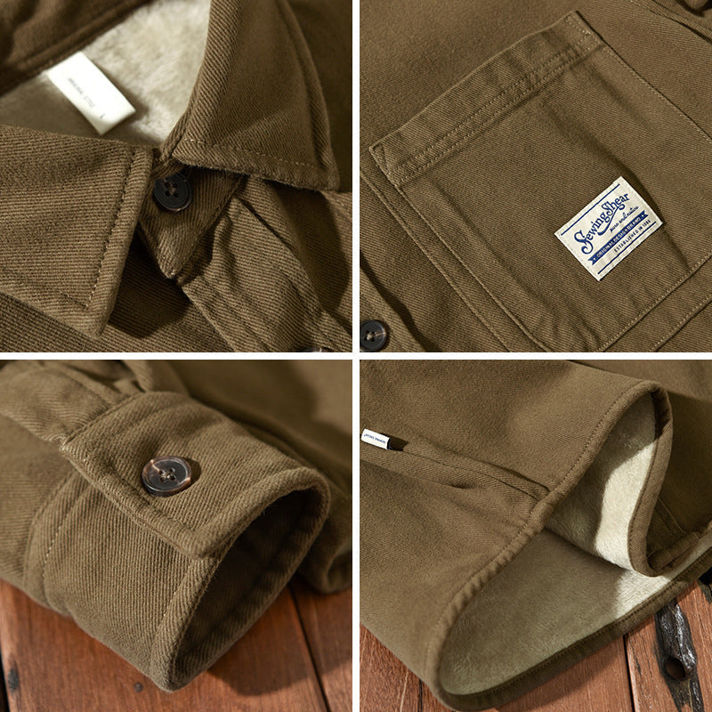 Maveloe | Men's Fleece Cargo Shirt