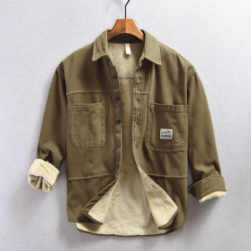 Maveloe | Men's Fleece Cargo Shirt
