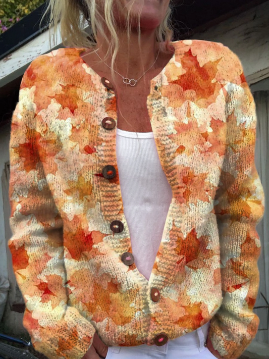 Marie Autumn Leaves Cardigan