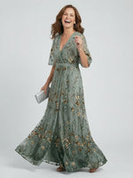 Selora Halter Bloom Flow Maxi Dress
