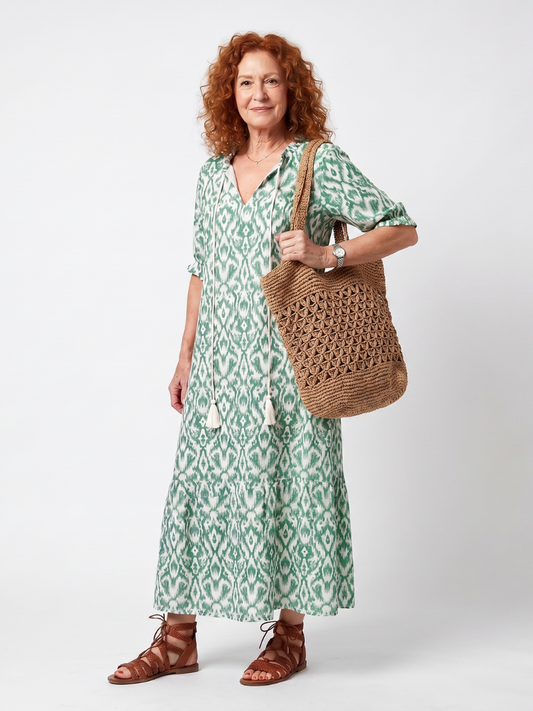 Maveloe | Boho Tassel Midi Dress Florence