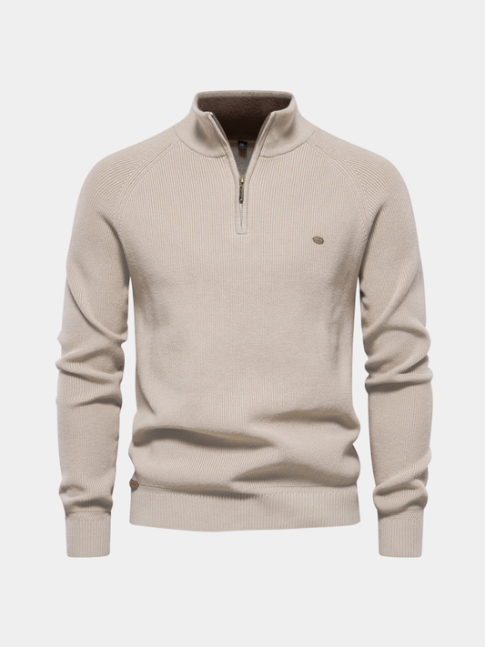 Maveloe | Ribbed Half-Zip Jumper Pierre