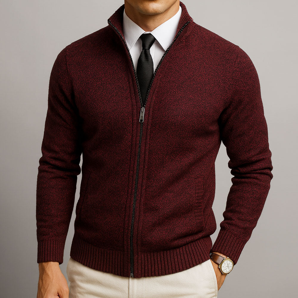 Maveloe | Zip-Up High-Neck Cardigan Henri