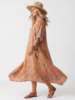 Maveloe | Printed Midi Dress with Pockets Sophie