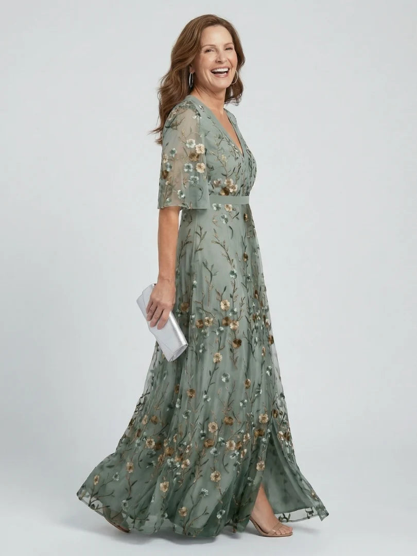 Selora Halter Bloom Flow Maxi Dress