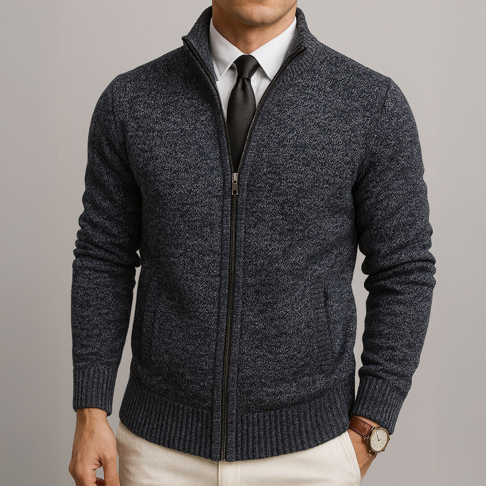 Maveloe | Zip-Up High-Neck Cardigan Henri