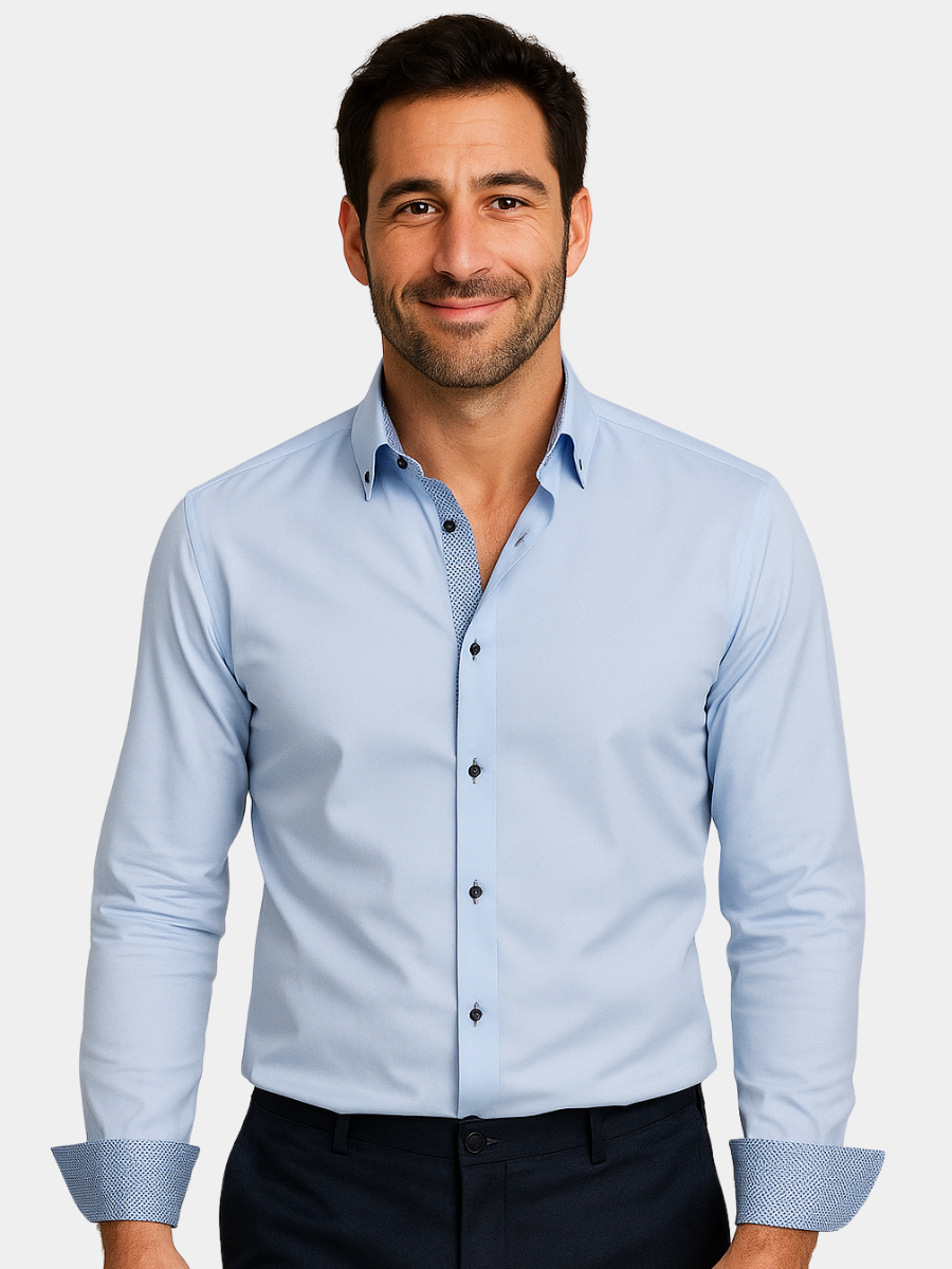 Maveloe | Lightweight Elegant Shirt with Contrast Details