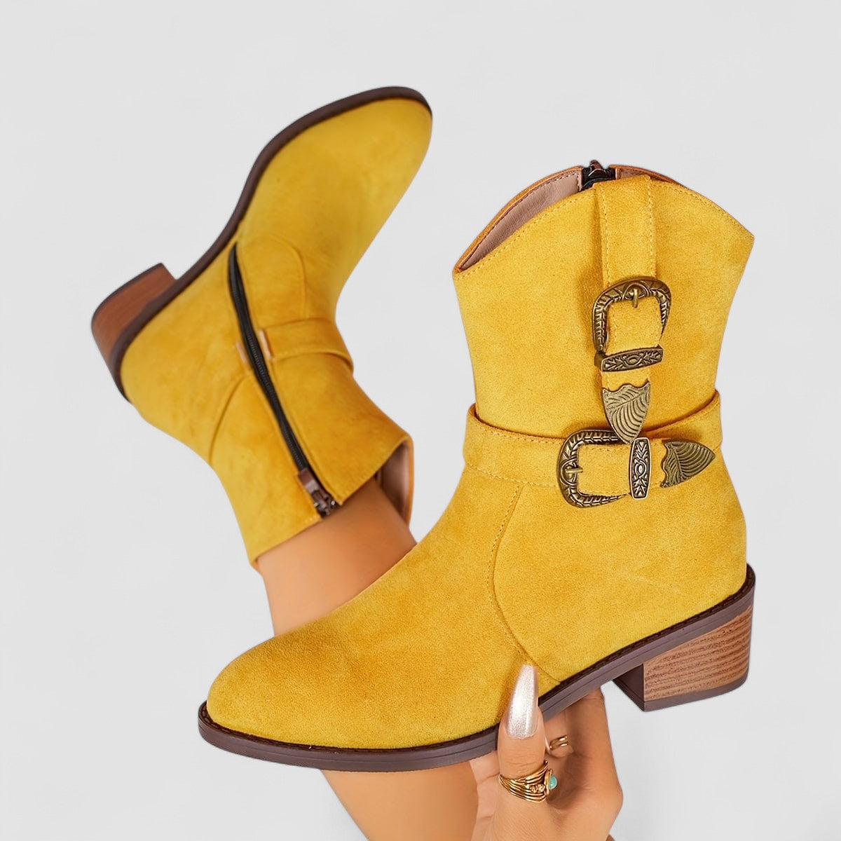 Maveloe | Supportive Western Boots Rosa