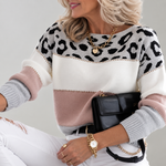 Margot Leopard-Print Knit Jumper