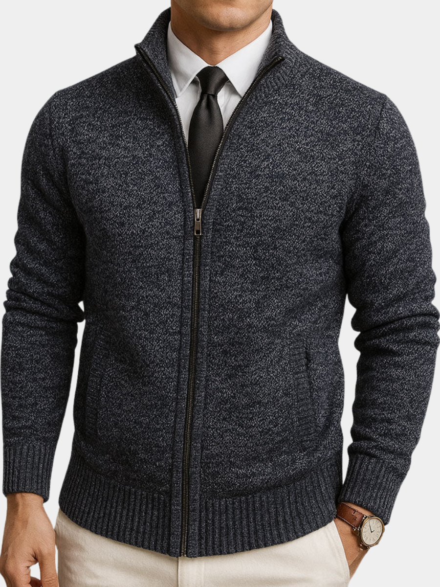 Maveloe | Zip-Up High-Neck Cardigan Henri
