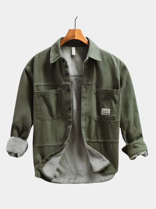 Maveloe | Men's Fleece Cargo Shirt