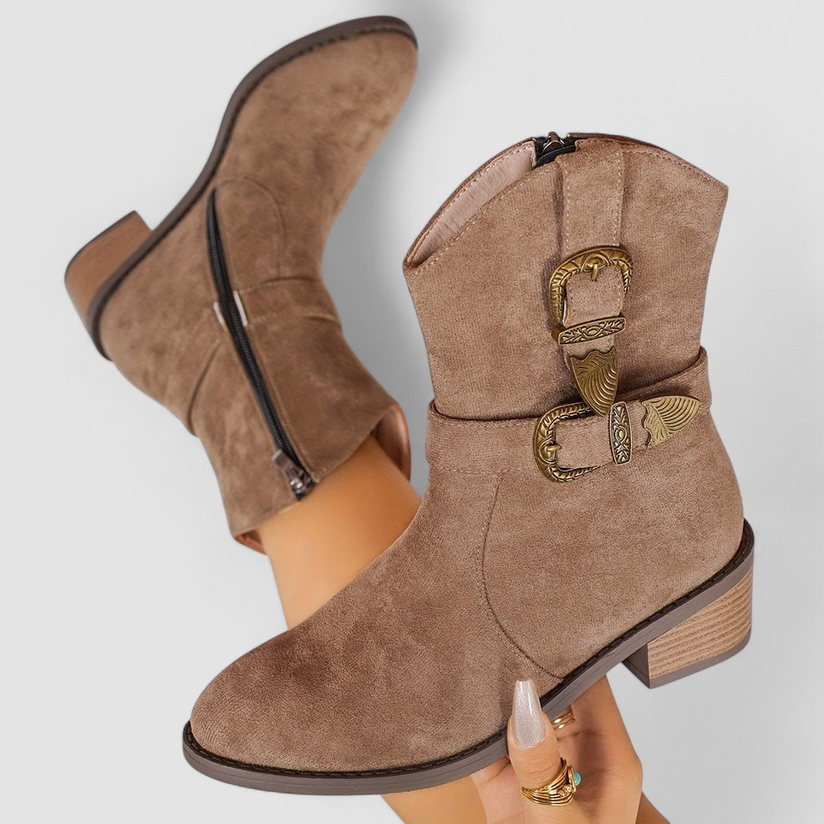 Maveloe | Supportive Western Boots Rosa
