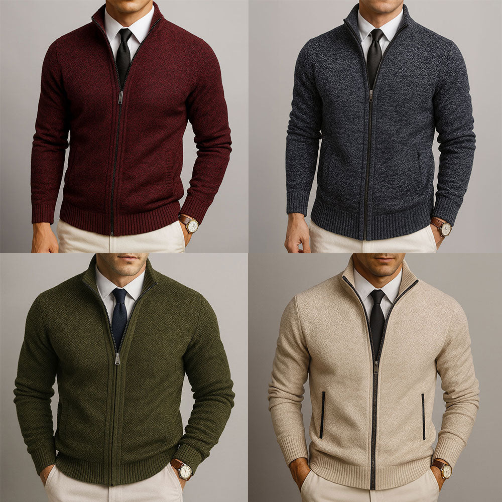 Maveloe | Zip-Up High-Neck Cardigan Henri
