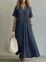 Maveloe | Elegant plissert kjole Léa
