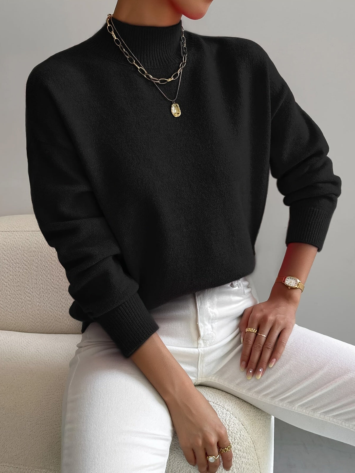 Christine Soft Roll-Neck Jumper