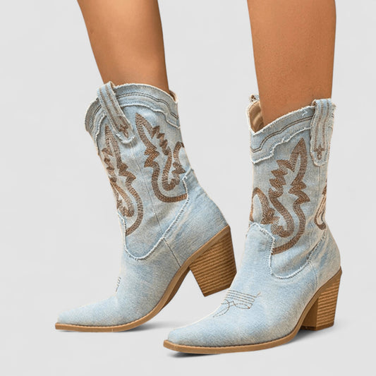 Maveloe | Supportive Denim Ankle Boots Selena